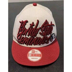Florida State Seminoles New Era 9Fifty Big Logo Red Snapback Hat Cap Embroidered